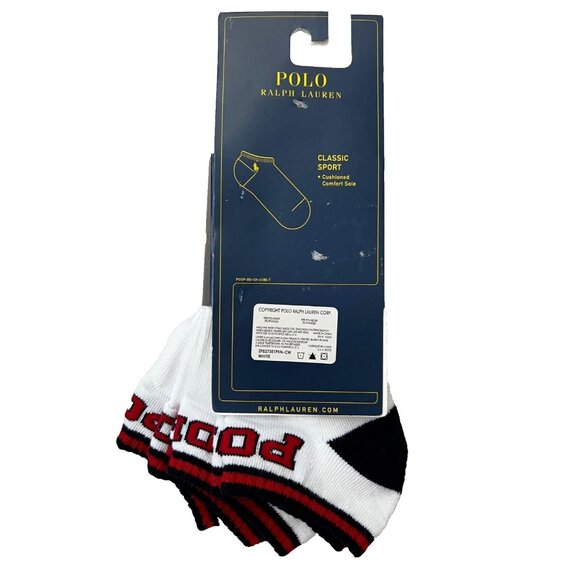 Polo Ralph Lauren 3-Pairs Classic Logo No Show Socks - Picture 2 of 2